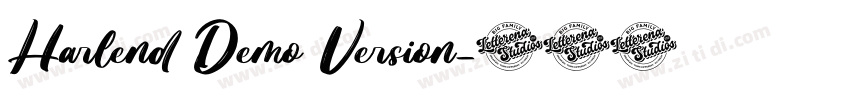 Harlend Demo Version字体转换 Harlend Demo Version字体转换